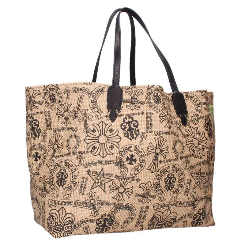 新品クロムChromeHeartsトートバッグ籠ビーチベージュラージサイズ 新品クロムChromeHeartsトートバッグ籠ビーチベージュラージサイズ