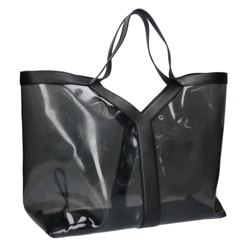 サンローランパリ  855115 Yトート ポーチ付きビニールトートバッグ メンズ SAINT LAURENT サンローランパリ トートバッグ 855115 Yトート ポーチ