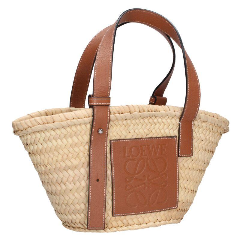 ロエベ   バスケットバッグ スモール アナグラムカゴハンドバッグ 中古 BS99 LOEWE（ロエベ） バスケットバッグ スモール アナグラムカゴ