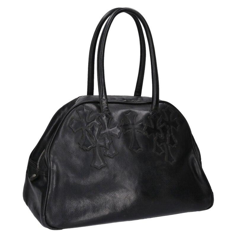 クロムハーツ GYM MD ジムバッグ オールドミディアムレザーハンドバッグ 中古 SJ02 CHROME HEARTS（クロムハーツ） GYM MD ジムバッグ オールドミディアム