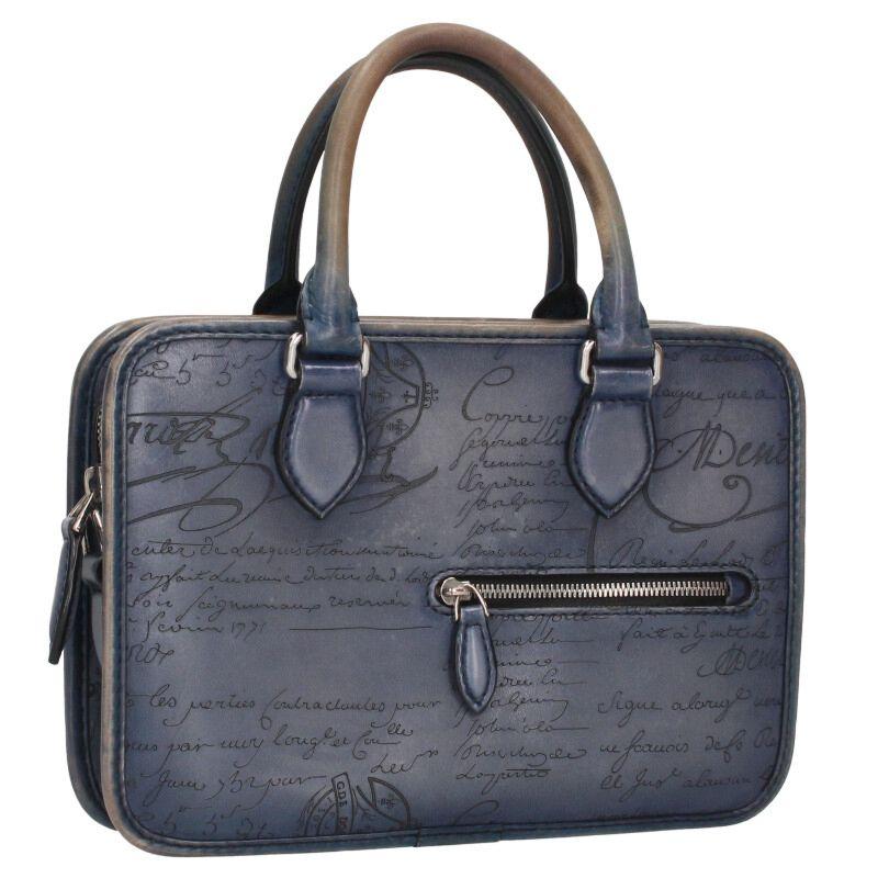 ベルルッティ カリグラフィ アンジュールガリバー レザー ハンドバッグ Berluti（ベルルッティ） アンジュール ガリバー カリグラフィレザー