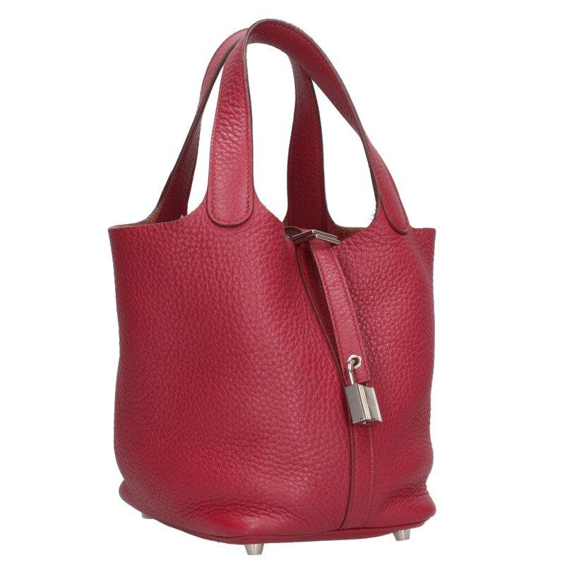 エルメス  ピコタンロックPM T刻印 SV金具トリヨンクレマンスハンドバッグ メンズ PM HERMES（エルメス） ピコタンロックPM T刻印 SV金具 トリヨン