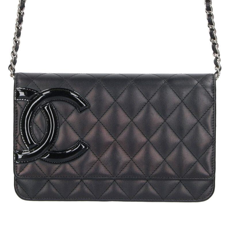 シャネル   マトラッセ カンボンライン ココマークレザーショルダーバッグ 中古 SS13 CHANEL（シャネル） ショルダーバッグ マトラッセ カンボンライン ココ