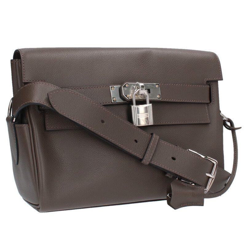 エルメス  ケリーメッセンジャーPM B刻印 SV金具 エコルセショルダーバッグ メンズ HERMES（エルメス） ケリーメッセンジャーPM B刻印 SV金具 エコルセ