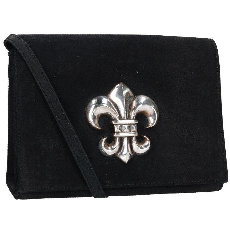 クロムハーツ  BSフレア装飾リザードレザーショルダーバッグ 中古 SS07 CHROME HEARTS（クロムハーツ） BSフレア装飾リザードレザーショルダー