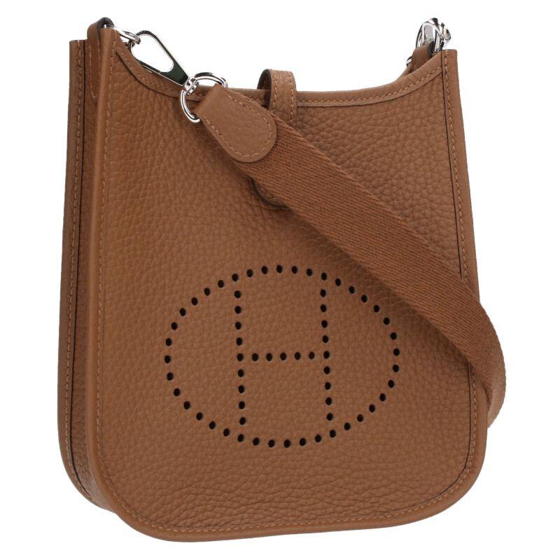 エルメス サイズ:TPM  エブリンTPM K刻印 SV金具トリヨンクレマンスレザーショルダーバッグ 中古 SB01 HERMES（エルメス） ショルダーバッグ サイズ:TPM エブリンTPM K刻印