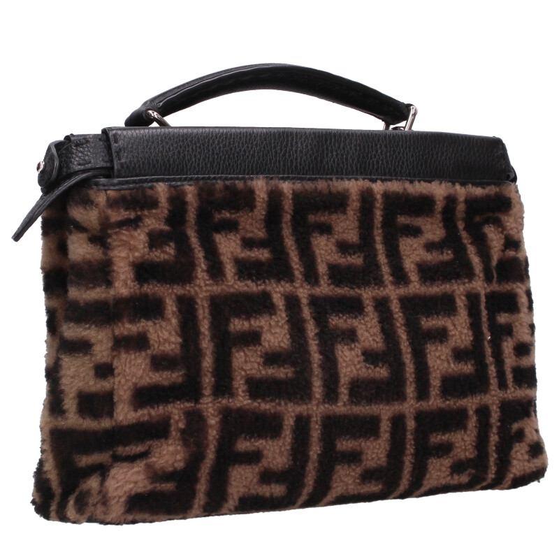 FENDI（フェンディ） 7VA422 ピーカーブフィットミニ ズッカ柄ボア 