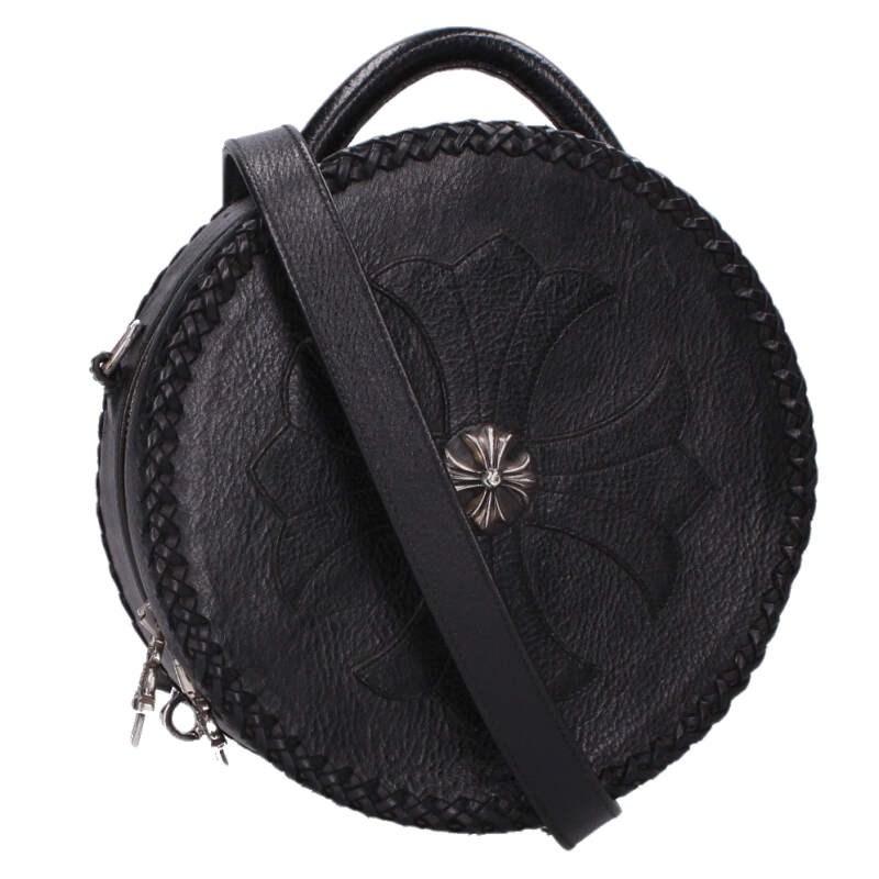 クロムハーツ プラスレザーショルダーバッグ メンズ クロムハーツレザーショルダーバッグ