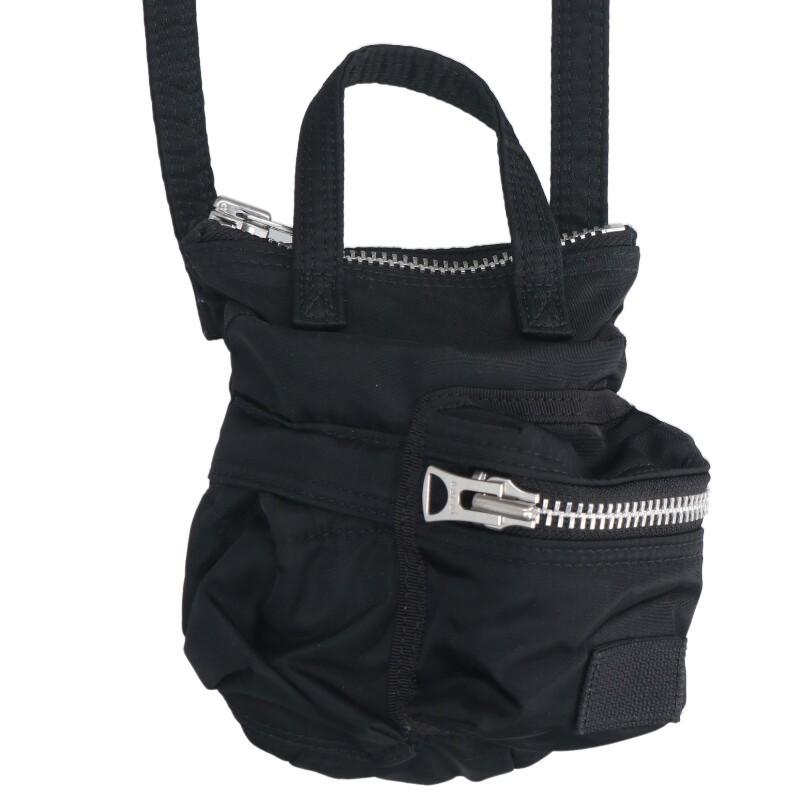 s*e様 sacai x PORTER スモールポケットバッグ黒 sacai（サカイ） ポーター スモールポケット2WAYショルダーバッグ 中古