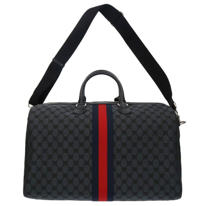 BALENCIAGA バレンシアガ グッチ ボストンバッグ BB総柄 BALENCIAGA バレンシアガ グッチ ボストンバッグ BB総柄