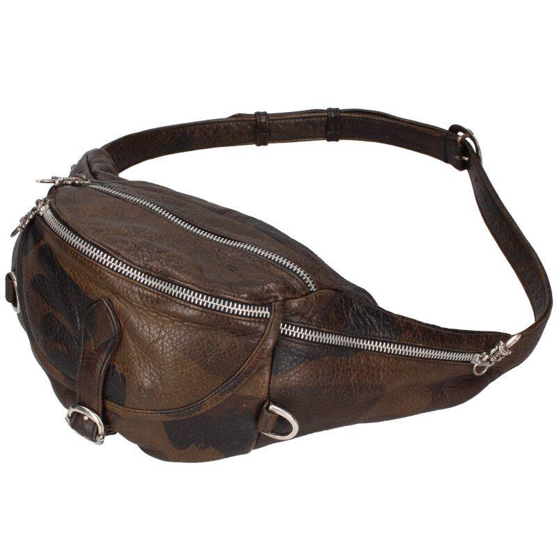 クロムハーツ ウエストバッグ スナットパック カモフラ総柄レザー  