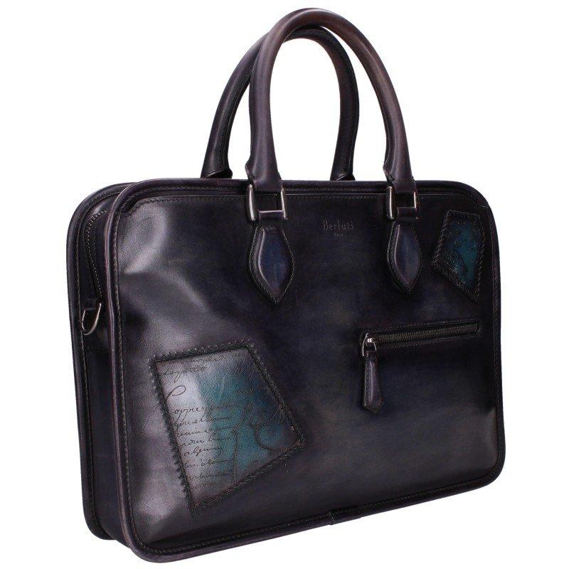 【美品】ベルルッティ アンジュールミニ ラピエセルプリゼ Berluti（ベルルッティ） Un Jour Mini アンジュールミニ カリグラフィ