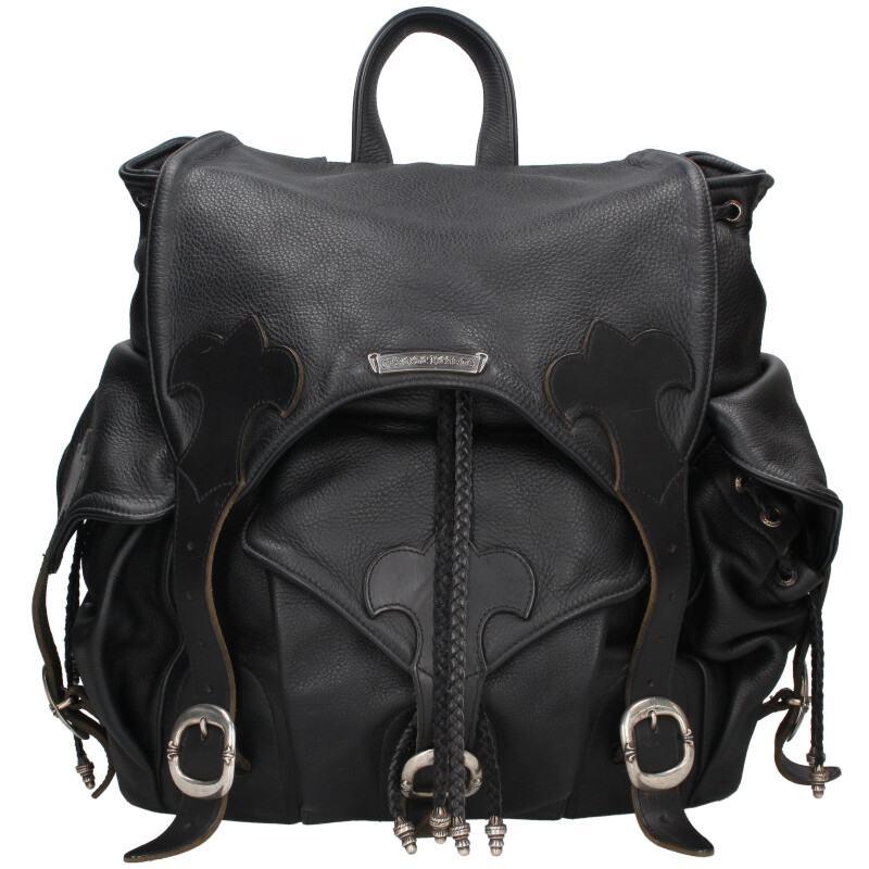 クロムハーツ   BACKPACK CH CROSS-L ラージバックパック CHクロス付きガンスリンガーストラップレザーバックパック 中古 GZ11 CHROME HEARTS クロムハーツ BACKPACK-L ラージバックパック ガン