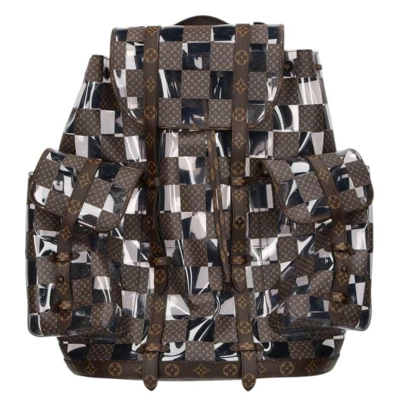 ルイヴィトン サイズ:MM  クリストファーMM M20865 モノグラムチェススケルトンリュック 中古 OM10 LOUIS VUITTON（ルイ・ヴィトン） サイズ:MM クリストファーMM M20865