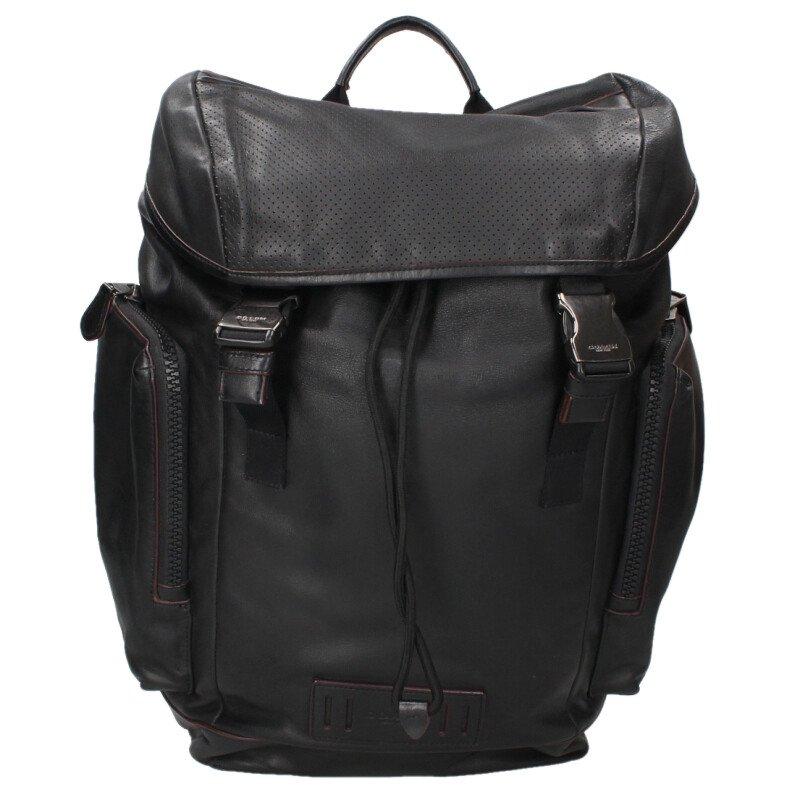 値下げ！COACHコーチ バックパックブラック　レザー F88870 リュック COACH（コーチ） F88870 デイパックレザーバックパック 中古 BS99