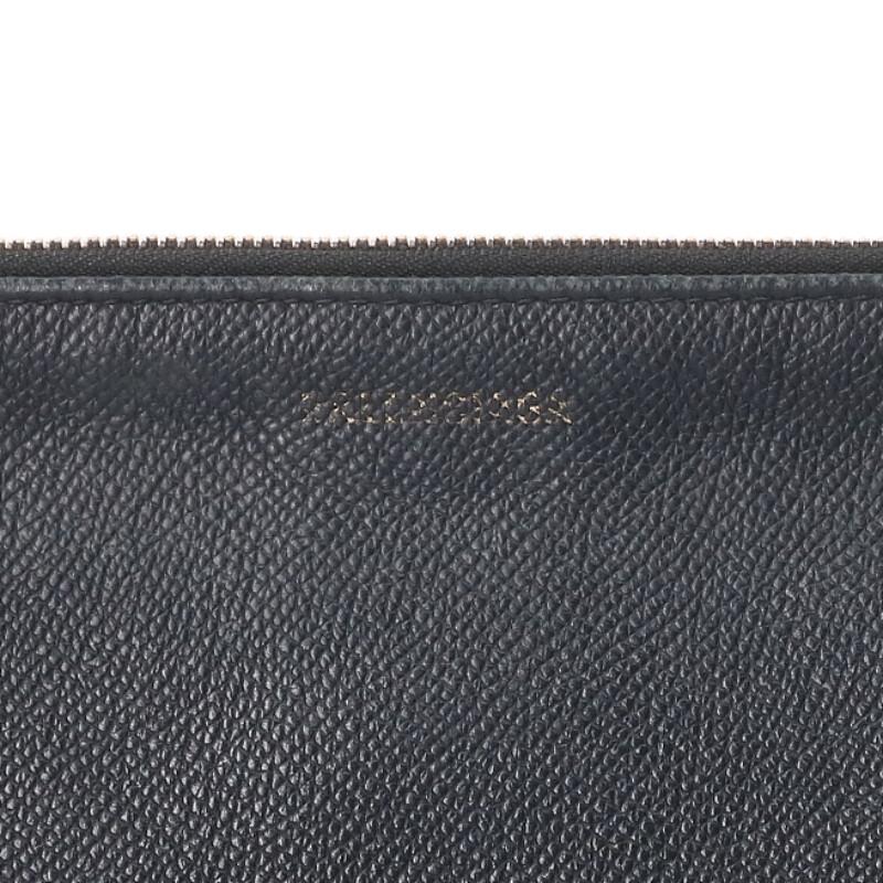 BALENCIAGA バレンシアガ ロゴ プリント レザー クラッチバッグ BALENCIAGA バレンシアガ ロゴ プリント レザー クラッチバッグ