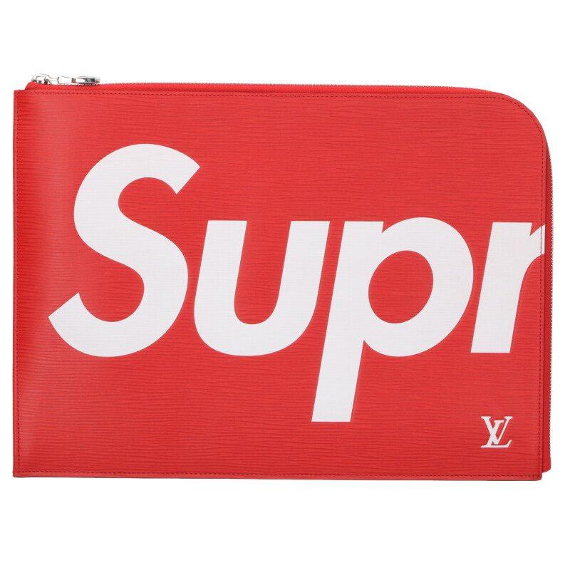 シュプリーム ルイヴィトン クラッチバッグ 17AW LV Pochette Jour GM  