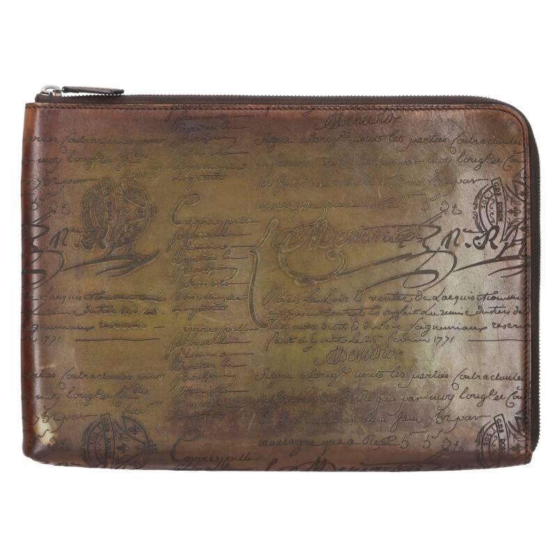 Berluti（ベルルッティ） カリグラフィレザークラッチバッグ 中古 BS99 