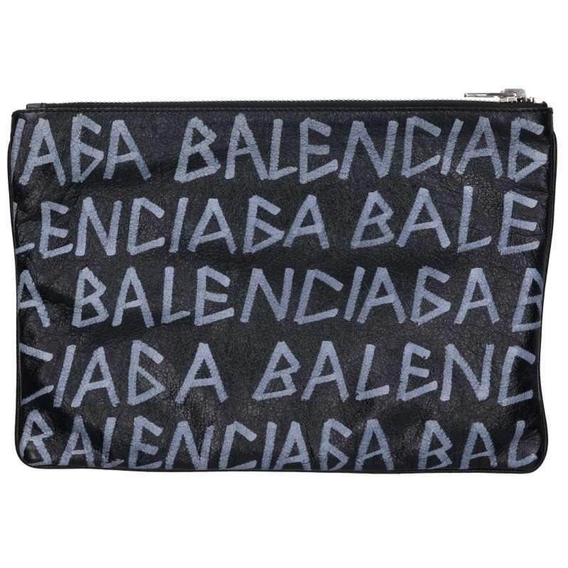 バレンシアガ  535532 キャリークリップ グラフィックロゴプリントクラッチバッグ メンズ BALENCIAGA（バレンシアガ） 535532 キャリークリップ グラフィック