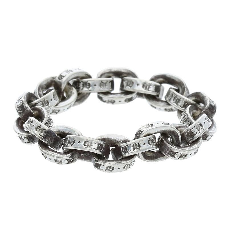 クロムハーツ Chrome Hearts PAPER CHAIN RING/ペーパーチェーン サイズ:18号 シルバーリング 中古 SS13｜rinkan｜02