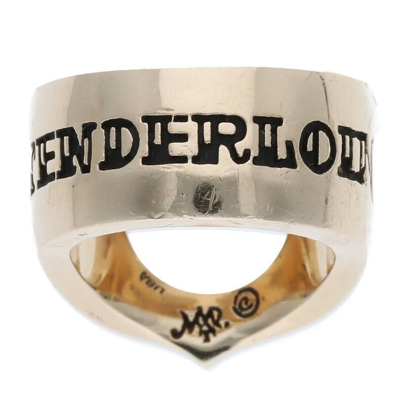 テンダーロイン TENDERLOIN T-H.S RING GOLD/STONE サイズ:10号 8Kダイヤホースシューリング 中古 SB01｜rinkan｜02