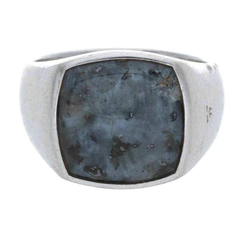 トムウッド TOM WOOD CUSHION LARVIKITE RING サイズ:56/15号 