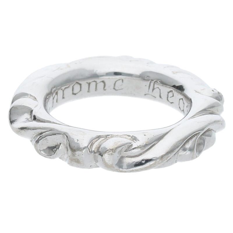 CHROME HEARTS クロムハーツ リング 18KWG スクロールバンド CHROME HEARTS クロムハーツ リング 18KWG スクロールバンド