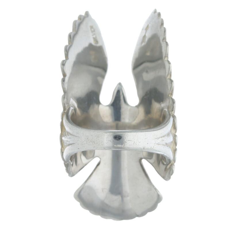 goro's ゴローズ 金メタル付きイーグル サイズ:13号 リング 中古