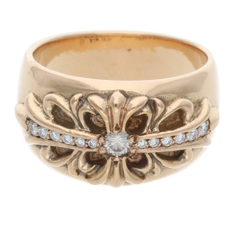 CHROME HEARTS クロムハーツ リング サイズ:22号 22K FLRL CRS CHROME HEARTS クロムハーツ リング サイズ:22号 22K FLRL CRS
