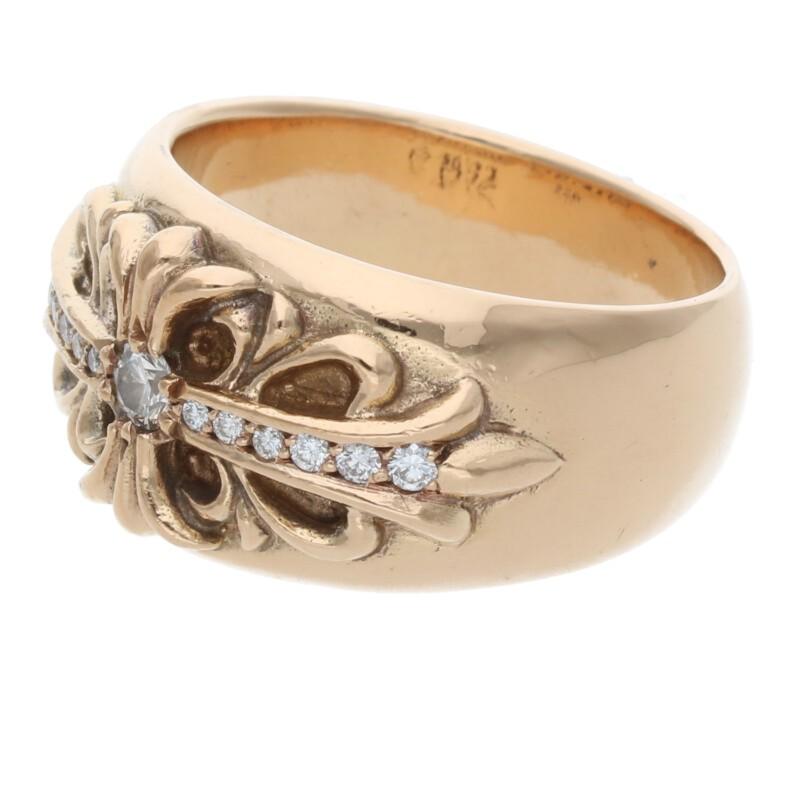 CHROME HEARTS クロムハーツ リング サイズ:22号 22K FLRL CRS CHROME HEARTS クロムハーツ リング サイズ:22号 22K FLRL CRS
