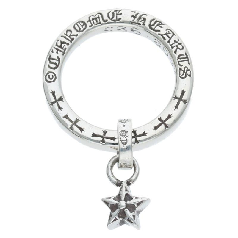 CHROME HEARTS クロムハーツ リング サイズ:6号 NTFL W wスター CHROME HEARTS クロムハーツ リング サイズ:6号 NTFL W wスター