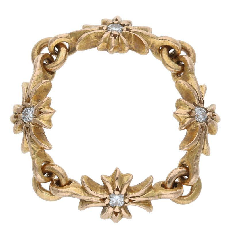CHROME HEARTS クロムハーツ サイズ:11.5号 22K RING TNY E CH PLS DIA 