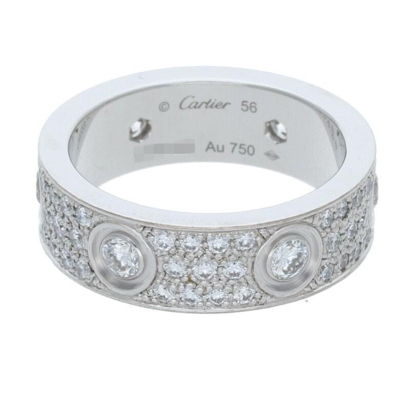 Cartier（カルティエ） リング サイズ:56 LOVE RING ラブリング パヴェ