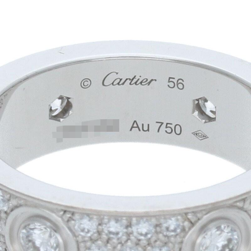 Cartier（カルティエ） サイズ:56 LOVE RING ラブリング パヴェダイヤ