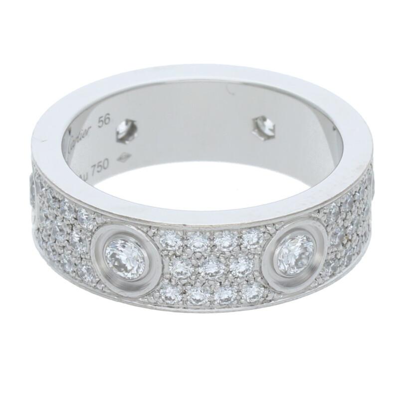 Cartier（カルティエ） サイズ:56 LOVE RING ラブリング パヴェダイヤ