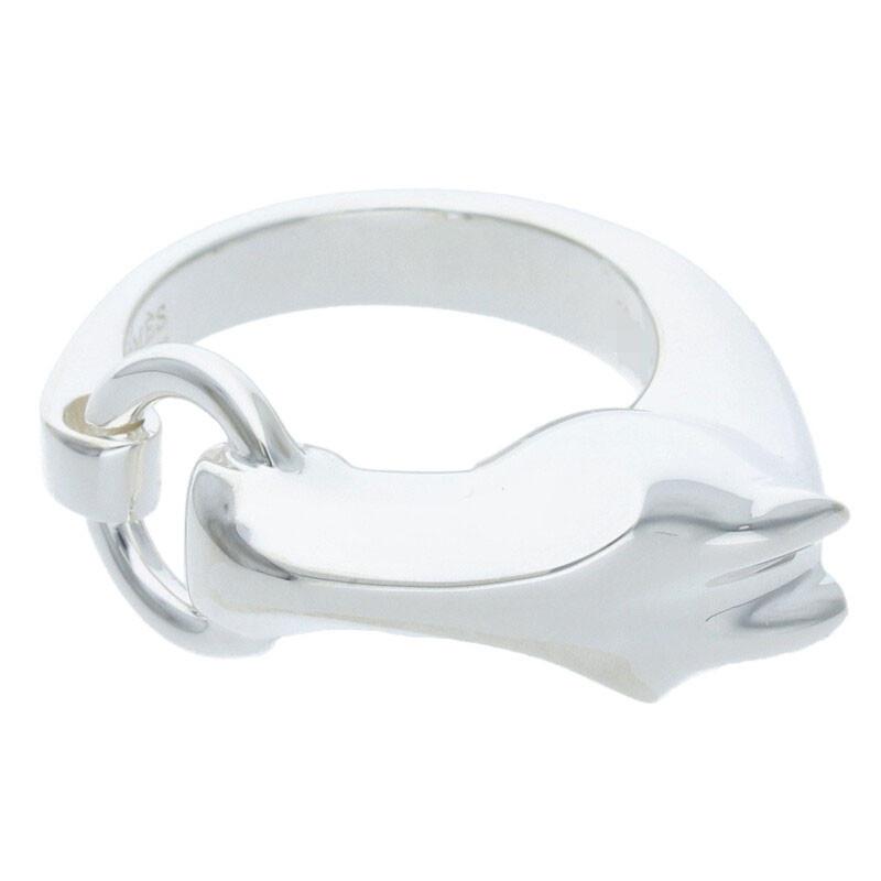 【未使用に近い】　エルメス 925 ギャロップ リング シルバー 馬　58 希少 HERMES（エルメス） リング 56/16号 Galop Ring ギャロップシルバー
