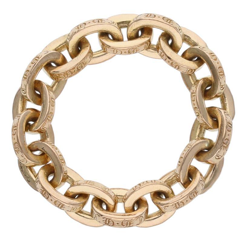 CHROME HEARTS（クロムハーツ） 12号 22K PAPER CHAIN RING ペーパー