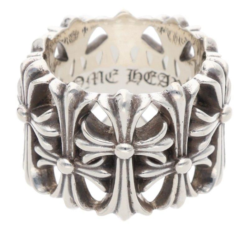 ❣️最終価格❣️ CHROME HEARTS シルバーリング① Authentic [Chrome Hearts] Ring - CH Silver Ch Punk Mini Thin