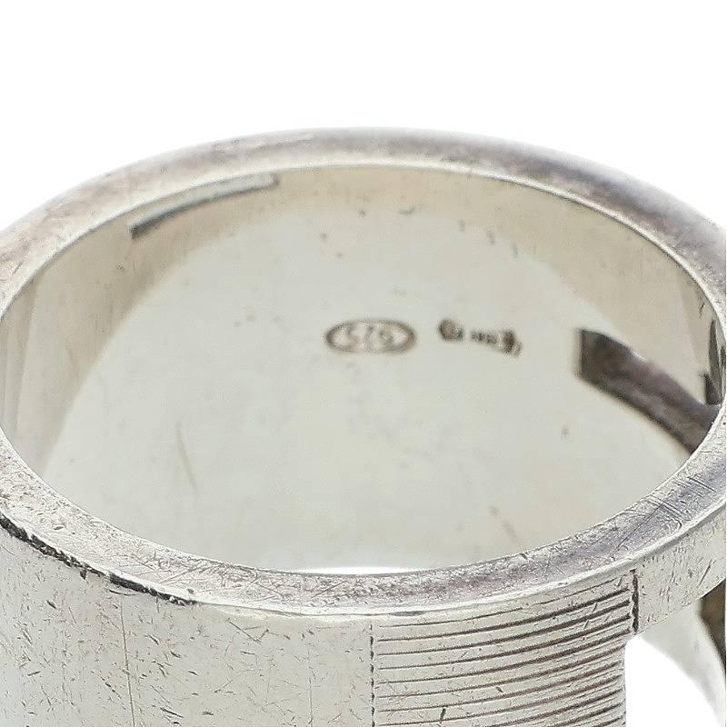 GUCCI（グッチ） リング 13号 オープンG シルバーリング 中古 BS99 