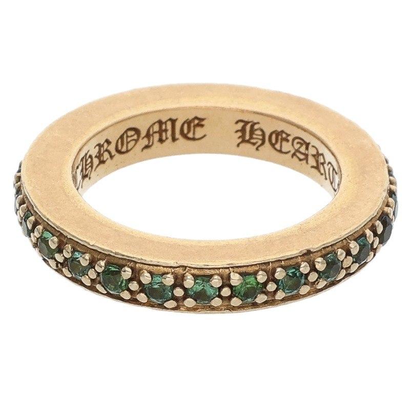 Tom.Munsteinerゴ－ルデンベリル11. カットデザインリング！ CHROME HEARTS（クロムハーツ） リング 8号 22K TFL P GTRM PAVE