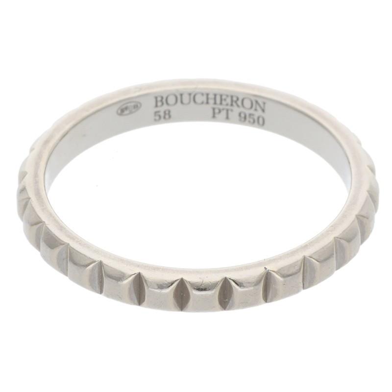 値下げしました ブシュロン クルドパリ プラチナ ミディアム ♯46 6号 BOUCHERON（ブシュロン） サイズ:17号 クルドパリ プラチナリング 中古