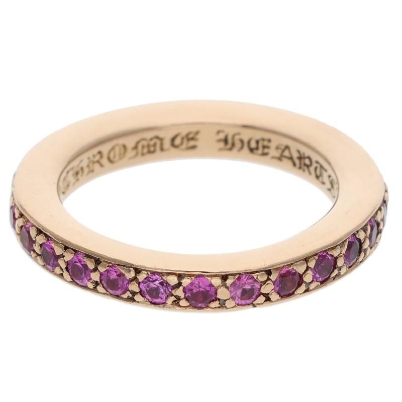 CHROME HEARTS（クロムハーツ） リング 9号 22K TFL PAVEピンク 