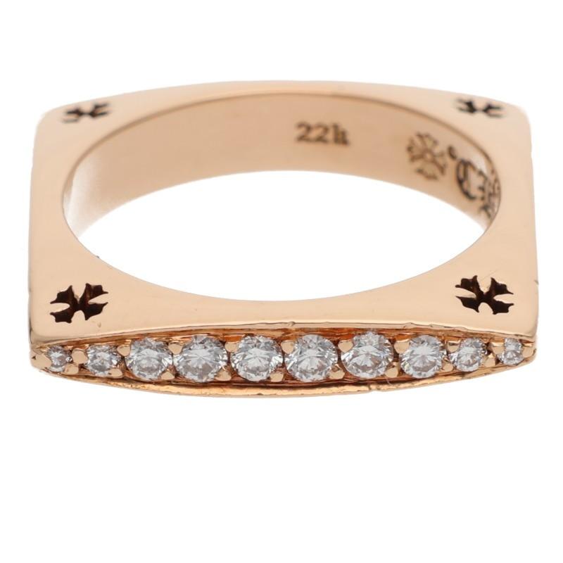 CHROME HEARTS（クロムハーツ） リング 11号 22K SQUARE CIRCLE P D 