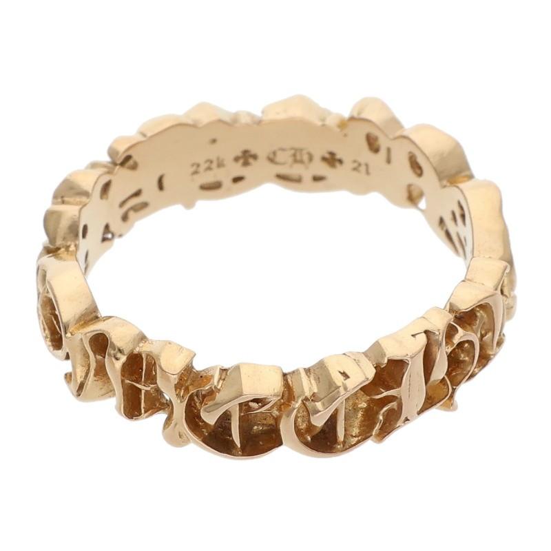 CHROME HEARTS（クロムハーツ） リング 12号 22K SCRIPT BAND