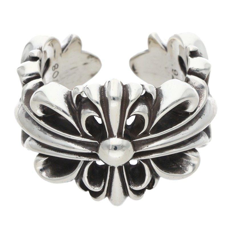 CHROME HEARTS（クロムハーツ） リング 24号 DBL FLRL CRS ダブル 