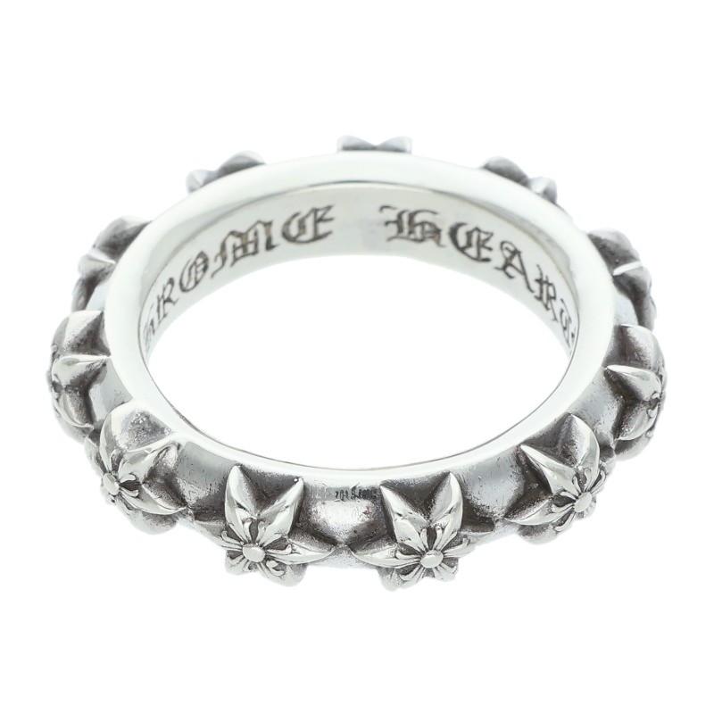 クロムハーツ スターバンドリング 指輪 アクセサリー シルバー　19号 CHROME HEARTS（クロムハーツ） リング 19号 STAR BAND スターバンド