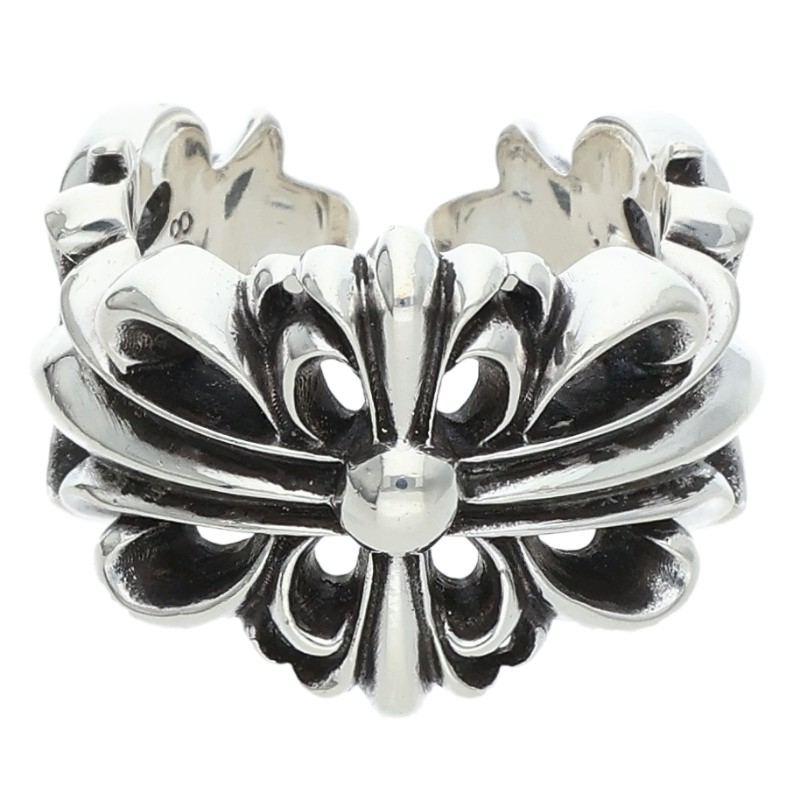 クロムハーツ ダブルフローラルクロスリング/DBL FLRL CRS 19号 CHROME HEARTS（クロムハーツ） リング 19号 DBL FLRL CRS ダブル