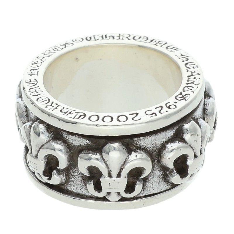 CHROME HEARTS（クロムハーツ） リング 22号 RING SPINNER BS FLUER