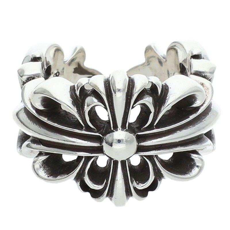 CHROME HEARTS（クロムハーツ） リング 9号 DBL FLRL CRS ダブル 