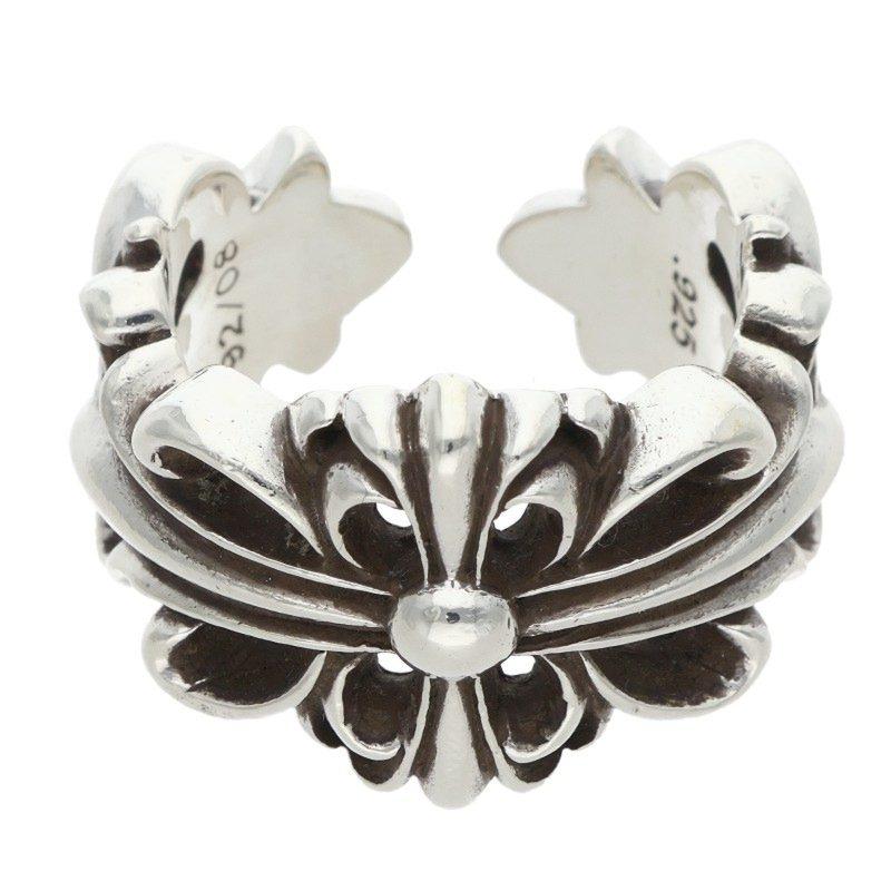 CHROME HEARTS（クロムハーツ） リング 16号 DBL FLRL CRS ダブル 